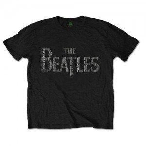 The Beatles Unisex T-Shirt: Drop T Songs (Black) (Medium)