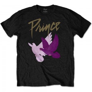 Prince Unisex T-Shirt: Doves (Black) (XX-Large)