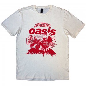 Oasis Unisex T-Shirt: What The World´s Been Waiting For (Natural) (Medium)