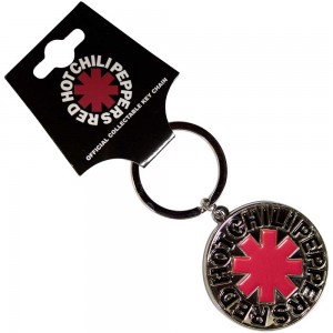 Red Hot Chili Peppers Keychain: Asterisk Logo Silver